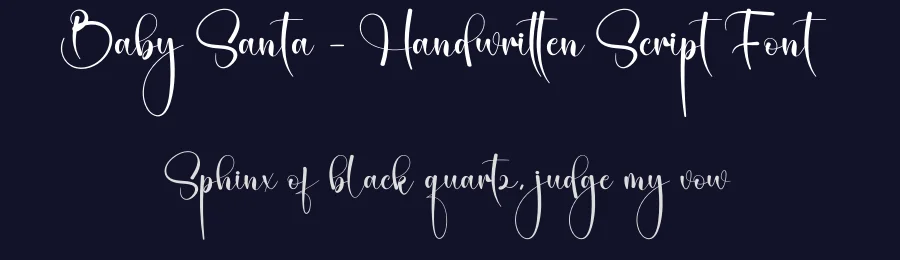 Baby Santa – Handwritten Script Font by creativeletter — Script Handwritten Font — thumbnail 2