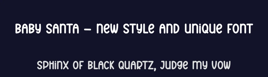Baby Santa – New Style And Unique Font by creativeletter — Display Font — thumbnail 2