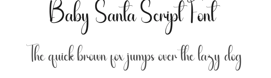 Baby Santa Script Font by andikastudio — Script Handwritten Font
