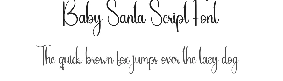 Baby Santa Script Font by andikastudio — Script Handwritten Font