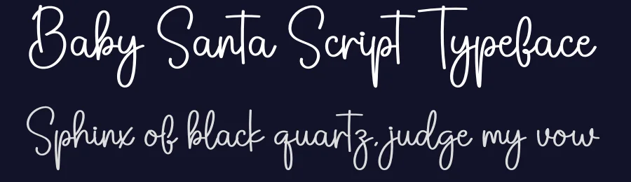 Baby Santa Script Typeface by creativeletter — Script Handwritten Font — thumbnail 2
