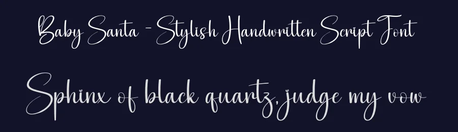 Baby Santa – Stylish Handwritten Script Font by creativeletter — Script Handwritten Font — thumbnail 2