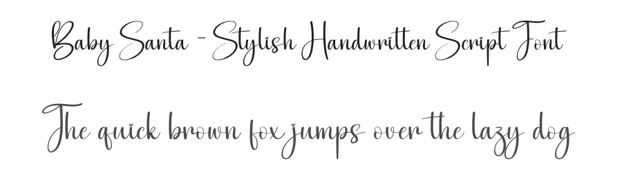 Baby Santa – Stylish Handwritten Script Font by creativeletter — Script Handwritten Font