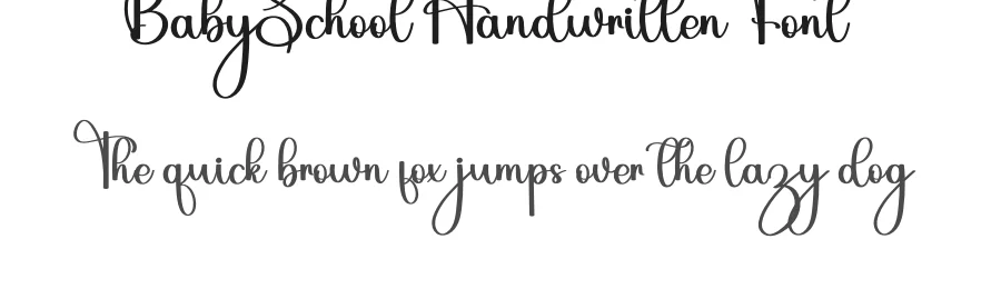 Baby School Handwritten Font by inermediaSTUDIO — Script Handwritten Font