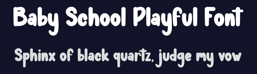 Baby School Playful Font by andikastudio — Display Font — thumbnail 2