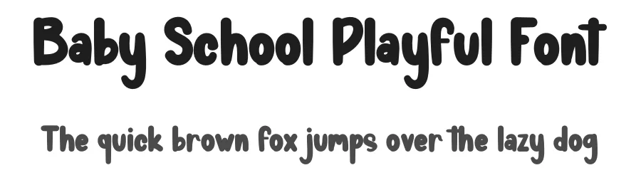 Baby School Playful Font by andikastudio — Display Font