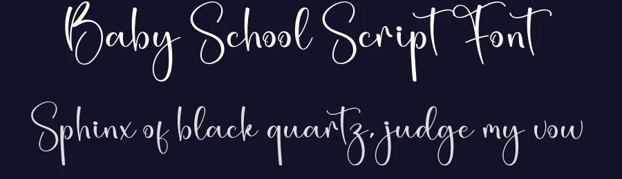 Baby School Script Font by creativeletter — Script Handwritten Font — thumbnail 2