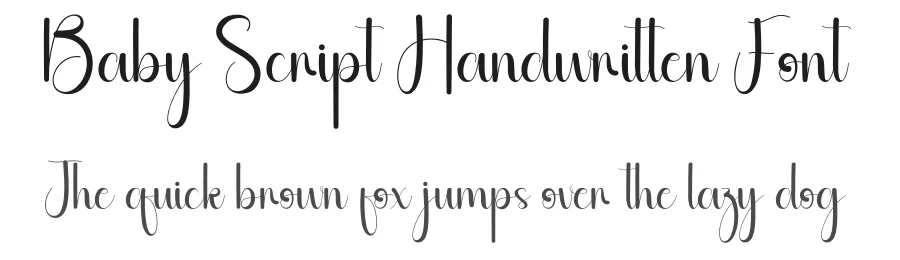 Baby Script Handwritten Font by andikastudio — Script Handwritten Font