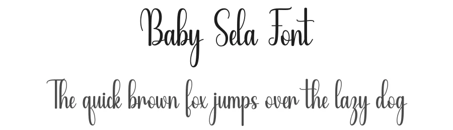 Baby Sela Font by DN Creative — Script Handwritten Font