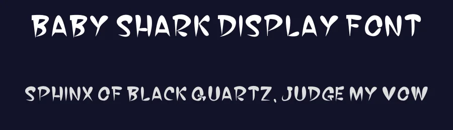 Baby Shark Display Font by inermediaSTUDIO — Display Font — thumbnail 2