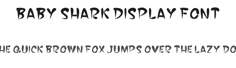 Baby Shark Display Font by inermediaSTUDIO — Display Font