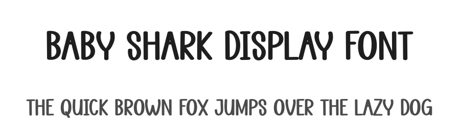 Baby Shark Display Font by andikastudio — Script Handwritten Font