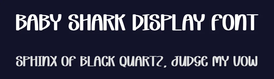 Baby Shark Display Font by andikastudio — Display Font — thumbnail 2
