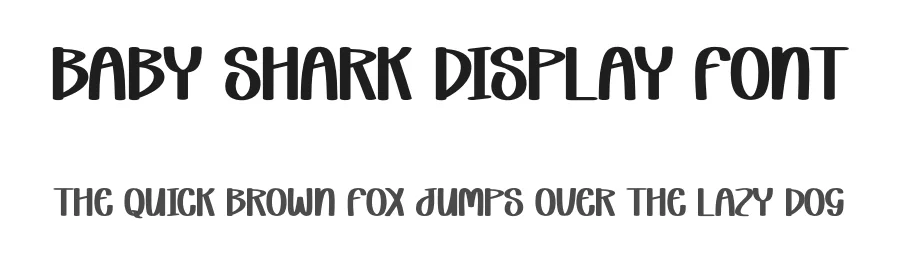 Baby Shark Display Font by andikastudio — Display Font