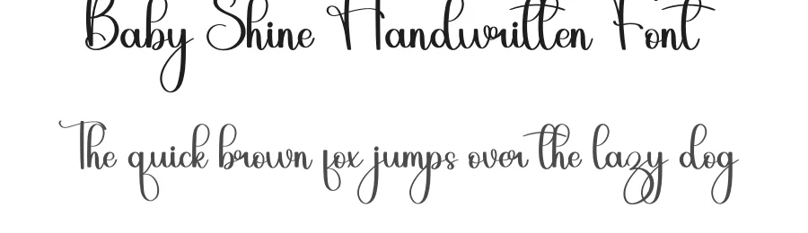 Baby Shine Handwritten Font by inermediaSTUDIO — Script Handwritten Font