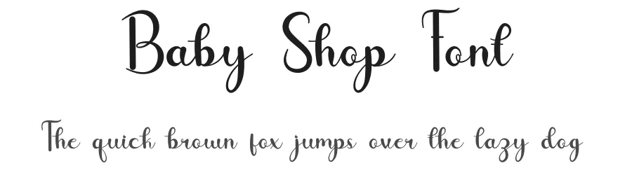 Baby Shop Font by fahmistudio99 — Script Handwritten Font