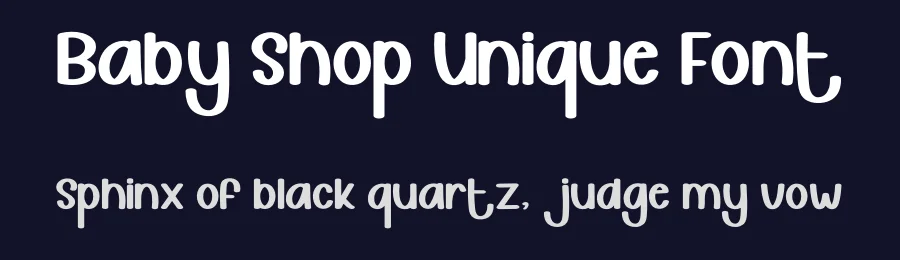 Baby Shop Unique Font by inermediaSTUDIO — Display Font — thumbnail 2