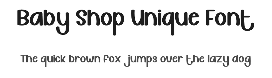 Baby Shop Unique Font by inermediaSTUDIO — Display Font
