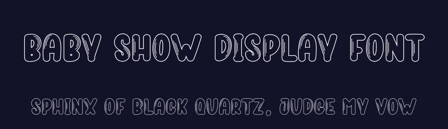 Baby Show Display Font by creativeletter — Display Font — thumbnail 2