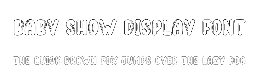 Baby Show Display Font by creativeletter — Display Font