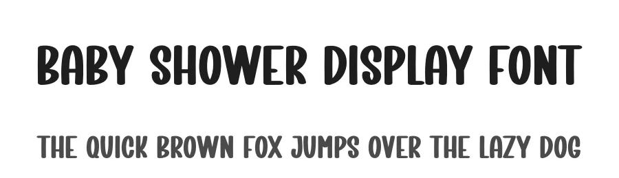 Baby Shower Display Font by creativeletter — Display Font