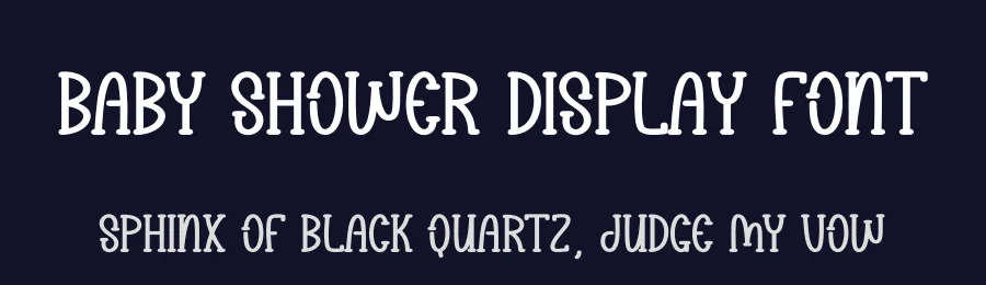 Baby Shower Display Font by andikastudio — Display Font — thumbnail 2