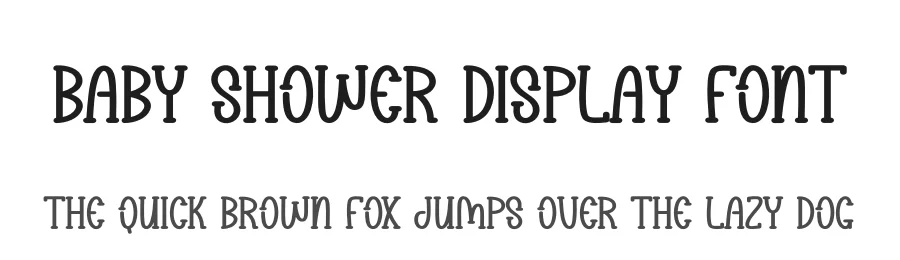 Baby Shower Display Font by andikastudio — Display Font
