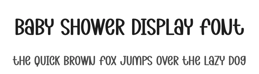 Baby Shower Display Font by creativeletter — Display Font