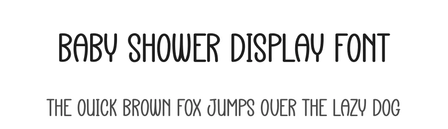 Baby Shower Display Font by creativeletter — Display Font