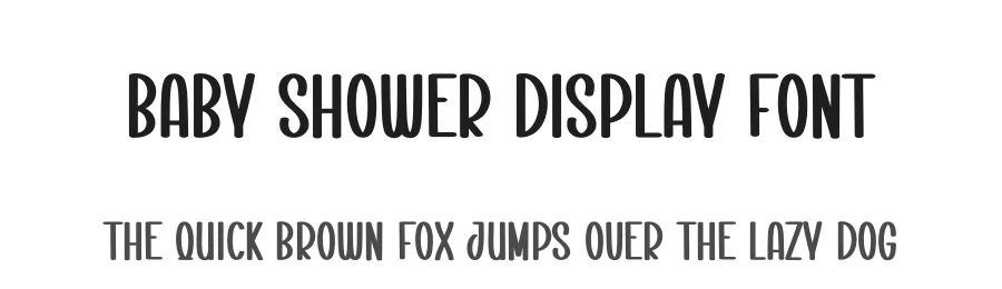 Baby Shower Display Font by creativeletter — Display Font