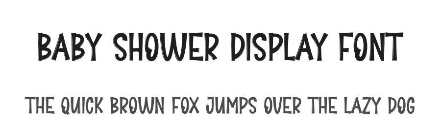 Baby Shower Display Font by creativeletter — Display Font