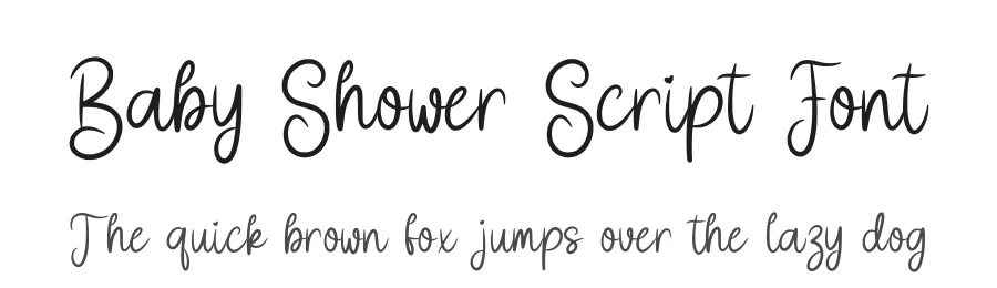 Baby Shower Script Font by Craftedtype — Script Handwritten Font