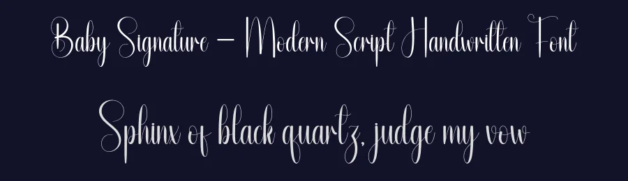Baby Signature – Modern Script Handwritten Font by andikastudio — Script Handwritten Font — thumbnail 2