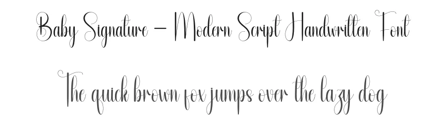 Baby Signature – Modern Script Handwritten Font by andikastudio — Script Handwritten Font