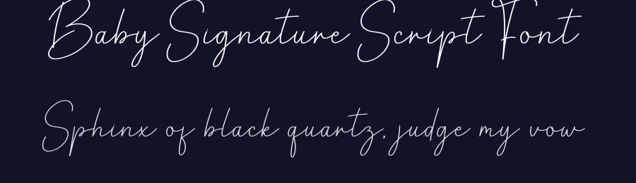 Baby Signature Script Font by creativeletter — Script Handwritten Font — thumbnail 2