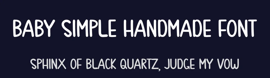 Baby Simple Handmade Font by andikastudio — Display Font — thumbnail 2