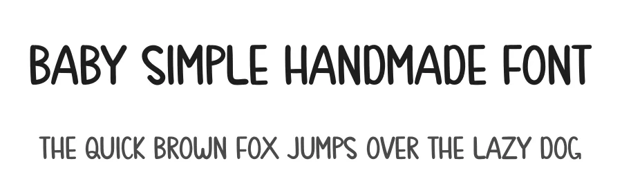 Baby Simple Handmade Font by andikastudio — Display Font