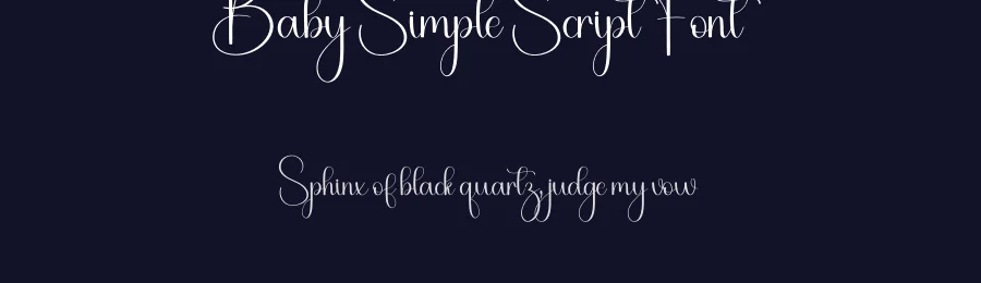 Baby Simple Script Font by freshtypeink — Script Handwritten Font — thumbnail 2