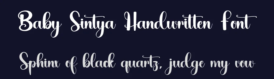Baby Sintya Handwritten Font by inermediaSTUDIO — Script Handwritten Font — thumbnail 2