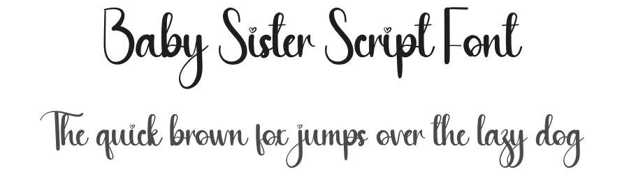 Baby Sister Script Font by andikastudio — Script Handwritten Font