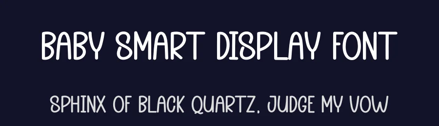 Baby Smart Display Font by andikastudio — Display Font — thumbnail 2