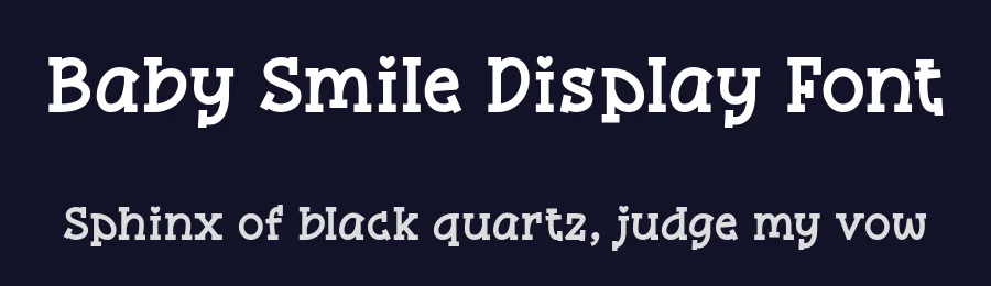 Baby Smile Display Font by keithzo — Display Font — thumbnail 2