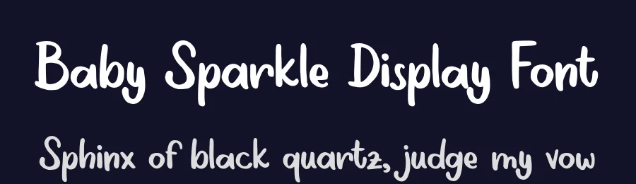 Baby Sparkle Display Font by Alpaprana — Display Font — thumbnail 2