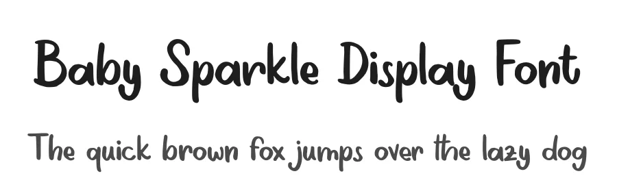 Baby Sparkle Display Font by Alpaprana — Display Font
