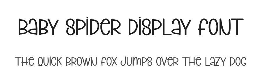 Baby Spider Display Font by creativeletter — Display Font