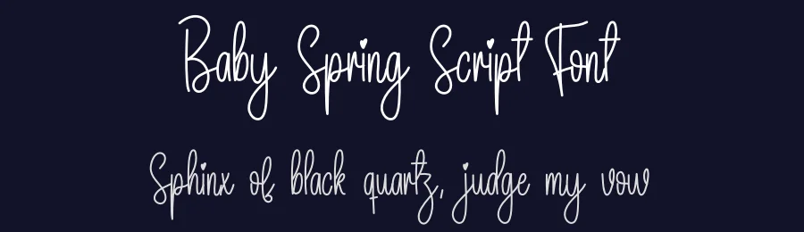 Baby Spring Script Font by creativeletter — Script Handwritten Font — thumbnail 2