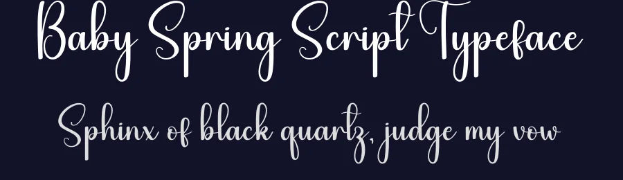 Baby Spring Script Typeface by creativeletter — Script Handwritten Font — thumbnail 2