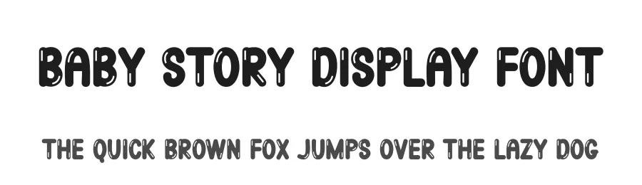 Baby Story Display Font by creativeletter — Display Font