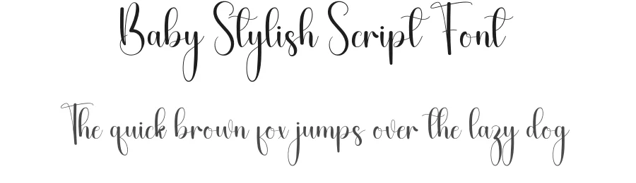 Baby Stylish Script Font by andikastudio — Script Handwritten Font