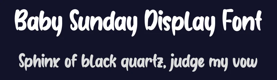 Baby Sunday Display Font by andikastudio — Script Handwritten Font — thumbnail 2